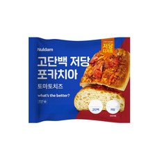 고단백 저당 포카치아 토마토치즈, 3개, 90g