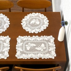 아트박스/위드마켓 나비 레이스 테이블 러너 2p