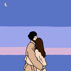 유화그리기세트 diy유화세트 2020 20x20cm 커플그림, 1세트, 저기 봐 1