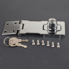 철물인 가구 잠금장치 키걸고리 본체+ 열쇠, 3세트, B 스타일