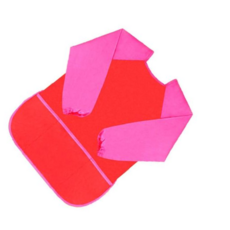 아트가운 키즈 미술 가운 레드핑크 M 아기미술가운 물감놀이옷, 본상품, 색상