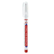 長頭記號筆 施工用油性筆, 紅色, 1個