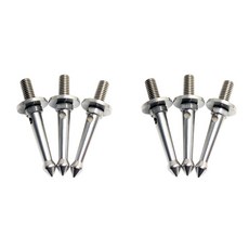 GitzoManfrottoSiriBenro 등 더 부드럽고 느슨한 지형 스파이크 6Pcs 스테인레스 38 인치 삼각대 발, 01 silver
