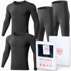 1+1 히트포뮬러 초극세 기모 발열 내복 세트 (정품)