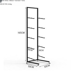 스탠드 거치대 스키 정리대 스노우보드 보관대 스노보드, 바퀴 블랙 단면 보관 5개, 1개