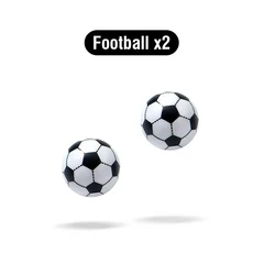가족 파티용 축구 테이블 축구 보드 게임 데스크탑 인터랙티브 장난감 소년용 스포츠 야외 휴대용 게임 선물, [03] 2 balls