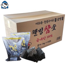 갑도리 잘타는 숯 모음, 06_국내산 웰빙참숯 3kg, 1세트