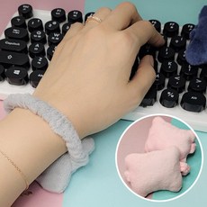 케어리즘 말랑폭신 손목쿠션 키보드 마우스 손목받침대 2p, 핑크 (2개입), 1세트