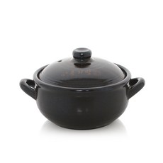 황토 옹기방 내열 뚝배기 도자기 계란찜 된장찌개 냄비, 1개, 13cm