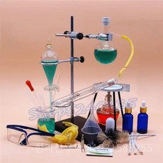 소형 증류 유닛 세트 에센셜 오일 순수 이슬 정제 화학 실험 장비 150ml, 01 A