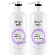 샤워메이트 스위트 앤 모이스처 바디워시 750ml 2개