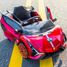 어린이 전동차 스윙 원격조종 오프로드 용 자동차 장난감, 1개, 레드 듀얼 드라이브