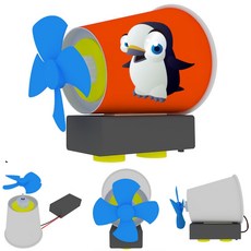 종이컵 선풍기 만들기 창작용 모터팬 고속모터 프로펠러 원리학습 (일반형 1인용 2세트)