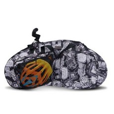 XPUSH兒童平衡車裝車包12寸通用滑步車背包裝車袋puky兒童平衡車收納袋腳踏車手提包, 黑白款 平衡車手提包, 1個