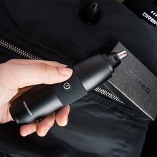 URBANER奧本頂級水洗式電動鼻毛刀 MB-061B IPX8防水 台灣製造 低調霧黑款