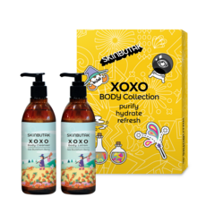 스킨부탁 XOXO BodyCollection 바디클렌저 바디로션 2종 세트 추천선물세트 향기좋은 딥 모이스처 영양 바디 비타민 케어, 1세트