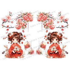 水轉/熱轉/水晶貼 藝術紙 熱轉印貼紙, 1個, 藝術紙-A4
