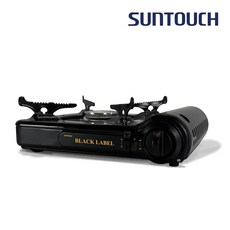 썬터치 초슬림 디자인 분리형 상판 휴대용 가스레인지 블랙라벨(BLACK LABEL), 1개, 블랙