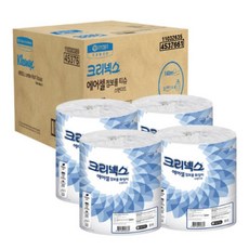크리넥스 화장지 점보롤 에어셀 스탠다드140 3롤x4개