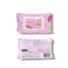 BabyHug 嬰兒濕紙巾 80抽 台灣製 EDI超純水 無酒精 加厚型, 1個