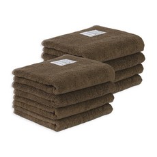 앤에코브 시그니처 대나무 100% 뱀부 수건, 8개, 모카