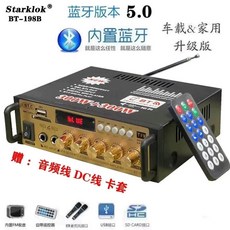 블루투스 오디오 앰프 다기능 220V 카드 소형 12V 증폭기 미니 전력 자동차, B. 블루투스 5가지 선물
