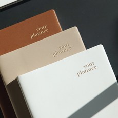 [페니체] 유어 플래너 만년 다이어리 위클리 일기 회사 기업 업무용 다이어리 제작 10컬러, 1개, 라이트그레이