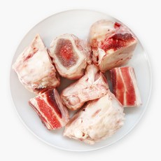 (배터짐) 삶은 한우 소머리 세절 수육 편육 국밥 곰탕 도가니 우족 소사골 소갈비 모음 (일요일&당일발송), 1개, 곡물 소사골 2kg