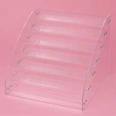 생활의 미쁨 깔끔한 정리 아크릴 7단 매니큐어 진열대 매니큐어정리 아크릴스탠드진열대 아크릴쇼케이스제작, 1