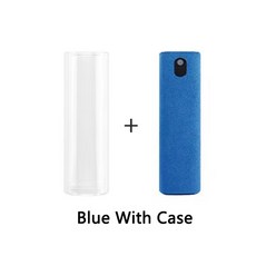 in 파이버 스크린 스프레이 세트 모바일 클리닝 안경 컴퓨터 닦이, Blue Case No Liquid