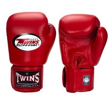 古川小夫 TWINS BGVL3素色真皮拳套-紅色，優質真皮耐用舒適，高密度泡棉有效保護手部, 1個, 18oz