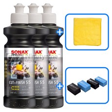 소낙스 프로피라인 컷&피니쉬-250ml 3개+타월&도어가드, 1개, 250ml