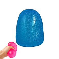 스퀴시 스트레스볼 젤리볼 말랑공 말랑이 클레이, 스트레스볼 대형 블루, 1개, 블루