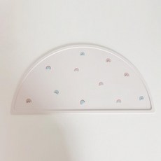 열탕소독 방수 실리콘 테이블매트 겸 냄비받침, 1개, 1g, 레인보우