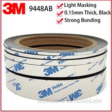 (1/2/10mm*50 미터) 초박형 및 슬림 3M 9448 휴대폰 화면 LCD 디스플레이 디지타이저 수정용 검정색 양면 강력 접착 테이프 214521, 5mmx50M 1Roll