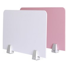 책상 시험 보호 파티셔 클램프 가림막 거치대 구멍, 스크린 클립 높이 40x길이 60cm, 1개