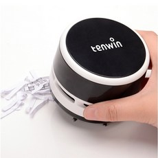 FOOI KC인증 예쁜 지우개가루 청소기 데스크청소기 책상청소기 5시건 당일발송, 블랙