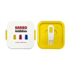 하리보 골드베렌 2단 런치박스, 옐로우, 1개