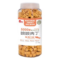 Otis Ms.pet 寵物小姐 韓國 益生菌咬咬肉丁 狗零食 貓零食 機能零食 肉乾, 1個, 鮭魚 500g