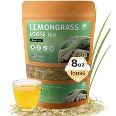금잔화 루즈 티 113.4g4온스 사이즈 건조 차 벌크 플라워 글루텐 프리 카페인 허브 벽감 부드러운 맛의 진짜 꽃에서 추출 192447, 레몬그라스 허브티, 118.3ml