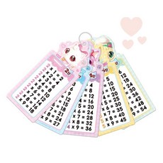 [백화점출고] [위시캣] 18매세트 교육카드 구구단공부 캐릭터카드 구구단연습 학습교구 구구단외우기 카드교구