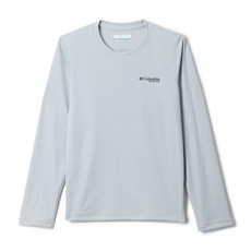 Columbia Youth Boys PFG 터미널 태클 물고기 깃발 긴소매 셔츠 쿨 그레이 그래픽 XL 167356
