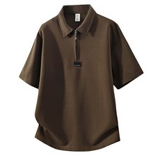 DRESS TO MONDAY 男款 短袖拉鍊 polo衫