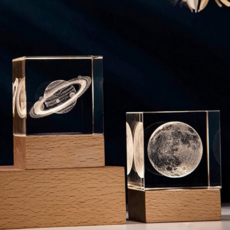 크리스탈수 크리스탈 오르골 결혼 선물 무드등 기프트 수정구 집들이 NWC8E196, 1개, 클로버