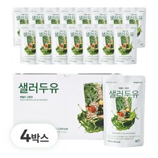 에이보 와일드그린즈 샐러두유 국산 과채 두유 18종 동결건조 식물성 간편식 190ml 15팩, 60개