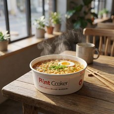 한강라면 인덕션 전용 일회용 종이용기 50개, 1세트