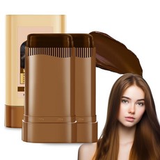 헤어 염색 브러시 흰머리 커버용 휴대용 빗 컬러 스틱 방수 땀 방지 균일하고 효과적인 커버리지 사용하기 쉬움 부드러운 포뮬러 20g x 2 브라운 [호환]