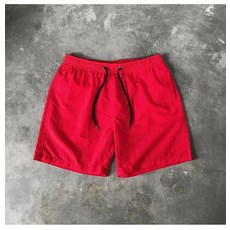 男士 5 英寸休閒短褲 - 聖誕糖果色沙灘運動速乾泳褲