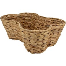 오터펫 개 바구니 히아신스 고양이 및 뼈 모양 위커 펫 통 정리함 보관함7x3, Regular (17x13")