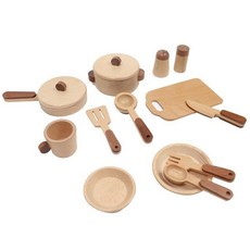 국내백화점 키앤비 장난감 내추럴 원목 쿠킹 플레이 세트 선물